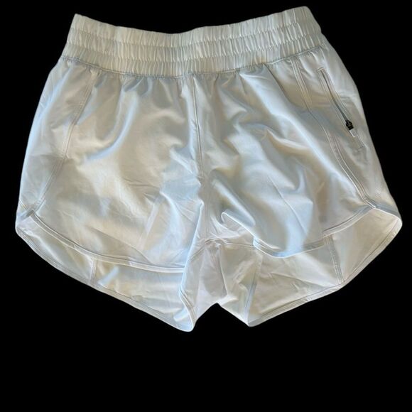 CRZ YOGA White Athletic Shorts High-Waisted Relaxed Fit - Picture 4 of 8